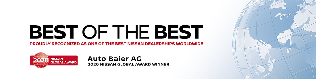 Nissan Global Award Gewinner 2020 Auto Baier AG